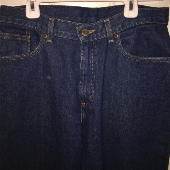 L.L. Bean Dark Wash Relaxed Fit Jeans - Picture 2 of 6